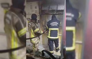 HES’teki yangın itfaiye ekiplerince söndürüldü