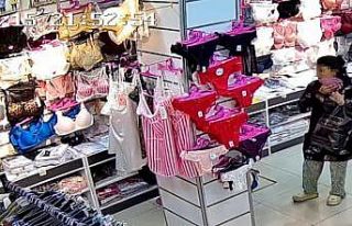 İç çamaşırı hırsızlığı kamerada: Gülerek...