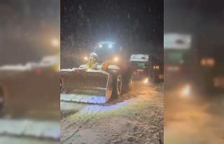 İlçe halkı üşümesin diye doğalgaz tırı iş...