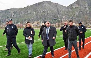 İnönü’de spor kompleksi hızla yükseliyor