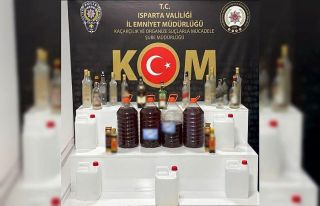 Isparta’da kaçak alkol ve sigara operasyonu