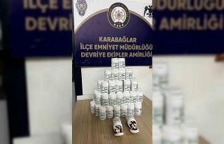 İzmir’de 3 bin 685 adet sentetik uyuşturucu hap...