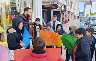 Kahta Selamlaşıyor Projesiyle öğrencilerden anlamlı...