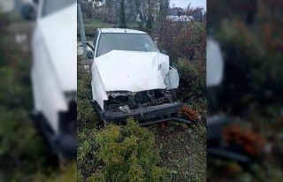 Kamyonet ile çarpışan otomobildeki 3 kişi yaralandı