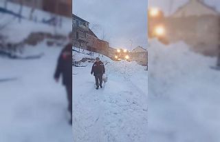 Kar altındaki yaylalarda hayvanlar için seferberlik