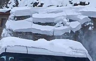 Kar temizliği sırasında facianın eşiğinden dönüldü