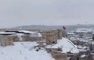 Kar yağışı sonrası Gaziantep’te kartpostallık...