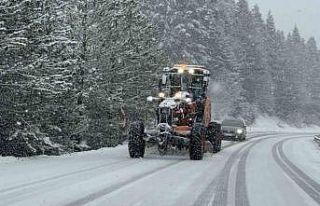 Karabük’ün yüksek kesimlerinde kar yağışı...