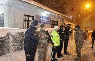 Karaburun’dan gece denetimi