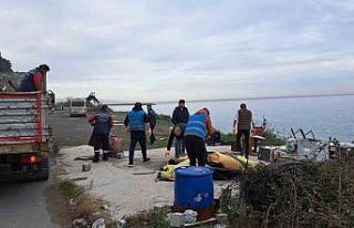 Karadeniz Ereğli’de plajlar bölgesindeki kaçak...