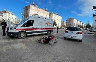 Karaman’da otomobil ile motosiklet çarpıştı
