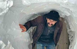 Kardan tünellerden geçen yaşam