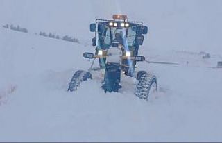 Kars’ta 119 köy yolu ulaşıma kapalı