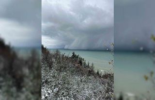 Kastamonu’da ’deniz etkili kar yağışı’ ilginç...