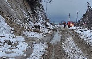 Kastamonu’da iki ayrı noktada heyelan meydana geldi