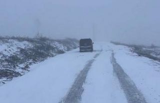 Kavaklıdere’de araçlar karda mahsur kaldı