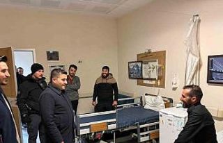 Kaymakam Bulut yeni yıla görev başındakilerle...