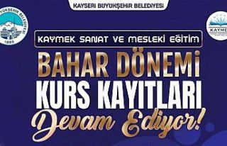 KAYMEK Sanat ve Mesleki Eğitim Bahar Dönemi Kurs...