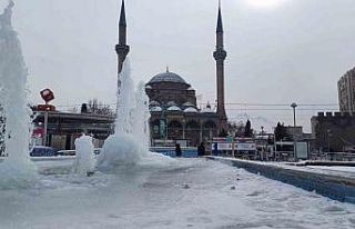 Kayseri buz tuttu: 2 ilçede hava sıcaklığı -23...