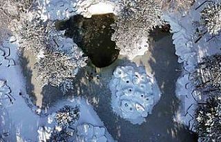 Kayseri buz tuttu: Termometreler eksi 14’ü gösterdi