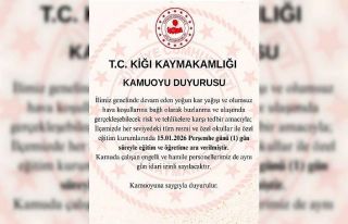 Kiğı ilçesinde eğitime 1 gün ara verildi