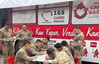 Kilis’te jandarmadan Kızılay’ın kan bağışı...