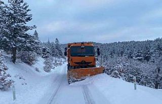 Konya Büyükşehir 31 ilçede 790 araçla kar mesaisinde