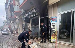 Kuafördeki yangın hızlı müdahale ile söndürüldü