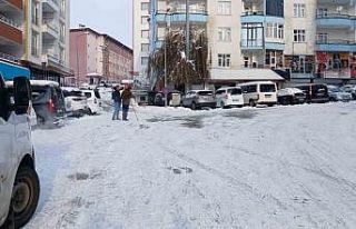 Kulp’ta kar manzaraları