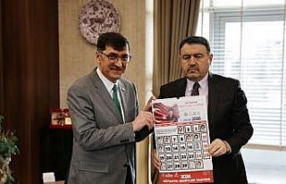 Kütahya Şehitler Takvimi valilik makamına takdim...