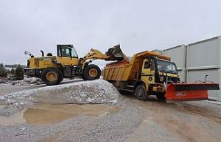 Kütahya’da karla mücadele çalışmaları aralıksız...