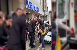 Mağazanın merdivenlerinden düşen kadın hastanelik...