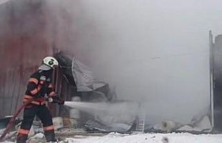 Malatya’da depo yangını