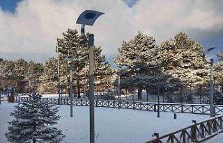 Manisa Spil Dağı Milli Parkı beyaza büründü