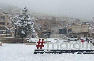 Mardin’de kar yağışı etkili oluyor