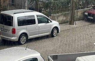 Marmaris’te dolu yağdı, kısa sürede ortalık...