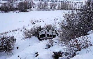 Mazıdağı’nda kar yağışı kazaya neden oldu:...