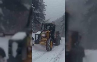 Mengen’de kar küreme çalışmaları başladı