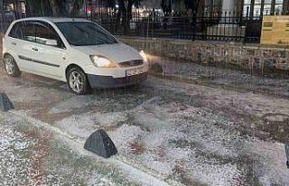 Menteşe’de dolu ve sağanak