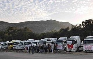 Mersin Silifkeli kamyonculardan taşeron tepkisi