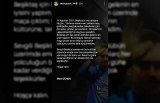 Mert Günok’tan veda mesajı