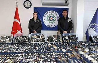 Muğla otogarlarında bir yılda cephanelik gibi bıçak...