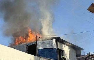 Müstakil evde korkutan yangın