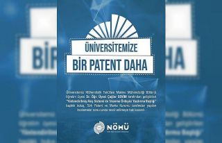 Niğde Ömer Halisdemir Üniversitesi bir patent daha...