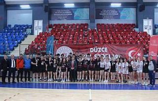 Okul sporları korfbol heyecanı sona erdi