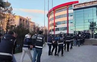 Operasyonda gözaltına alınan 21 şahıstan 14’ü...