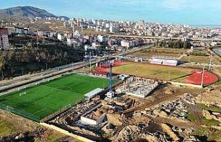 Ordu’da modern spor kompleksi inşaatı yükseliyor