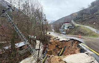 Osmaniye’de şiddetli yağışla birlikte yolda...