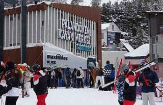 Palandöken’de sömestir tatili yoğunluğu