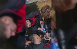 Parmağına sıkışan yüzüğü itfaiye çıkardı